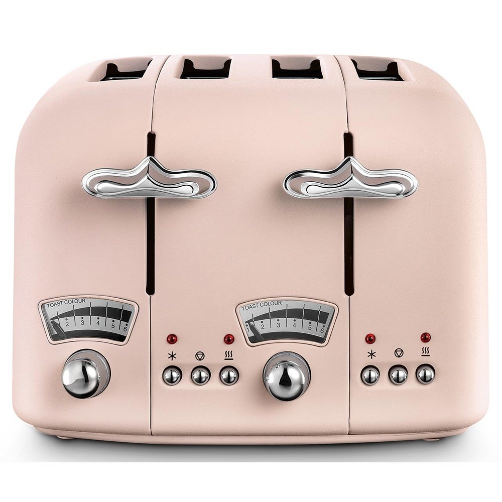DeLonghi Argento Flora Toaster Pink CT04.PK DeLonghi Argento Flora Toaster Pink CT04.PK