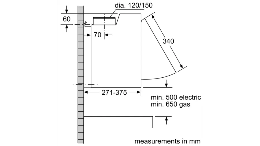 Neff N30 Integrated 60cm Cooker Hood Silver Neff N30 Integrated 60cm Cooker Hood Silver