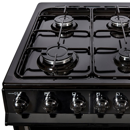Nordmende 50cm Gas Cooker | Black | CTG52LPGBK Nordmende 50cm Gas Cooker | Black | CTG52LPGBK