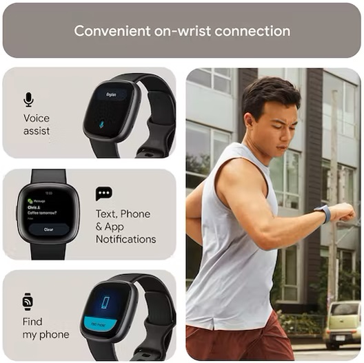 Fitbit Versa 4 | Graphite Black | FB523BKBK Fitbit Versa 4 | Graphite Black | FB523BKBK