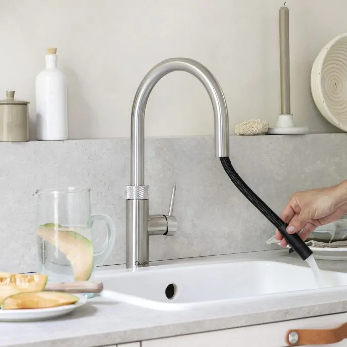 Quooker 3-in-1 Flex Tap | Stainless Steel | 3XRVS Quooker 3-in-1 Flex Tap | Stainless Steel | 3XRVS