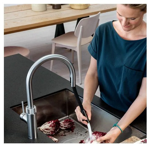 Quooker 3-in-1 Flex Tap | Stainless Steel | 3XRVS Quooker 3-in-1 Flex Tap | Stainless Steel | 3XRVS