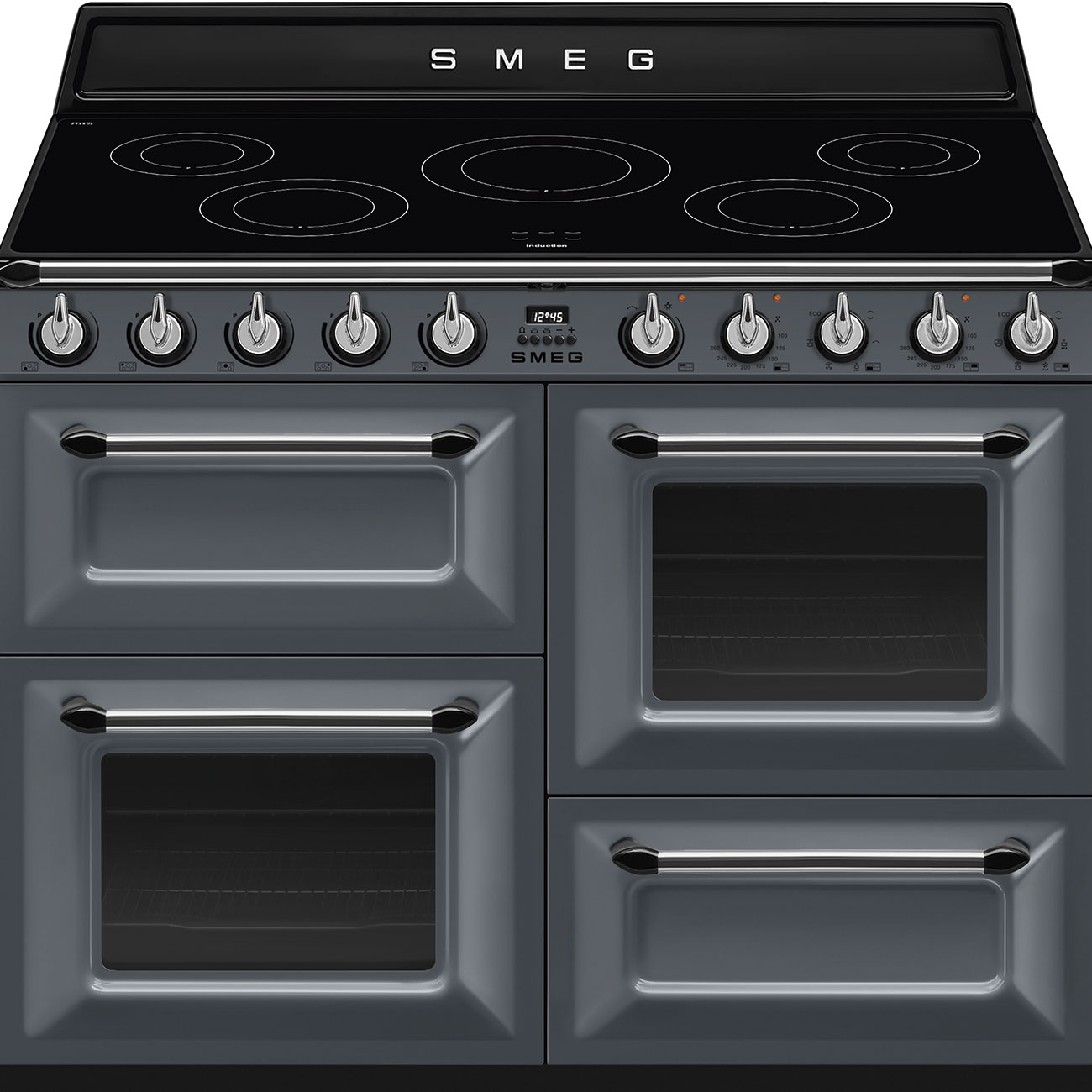 Smeg 110cm Victoria Range Cooker | Induction Hob | Slate Grey | TR4110IGR2 Smeg 110cm Victoria Range Cooker | Induction Hob | Slate Grey | TR4110IGR2