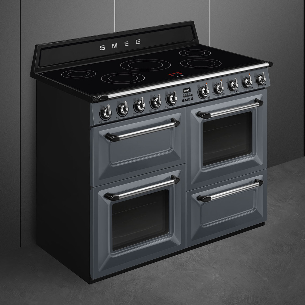 Smeg 110cm Victoria Range Cooker | Induction Hob | Slate Grey | TR4110IGR2 Smeg 110cm Victoria Range Cooker | Induction Hob | Slate Grey | TR4110IGR2