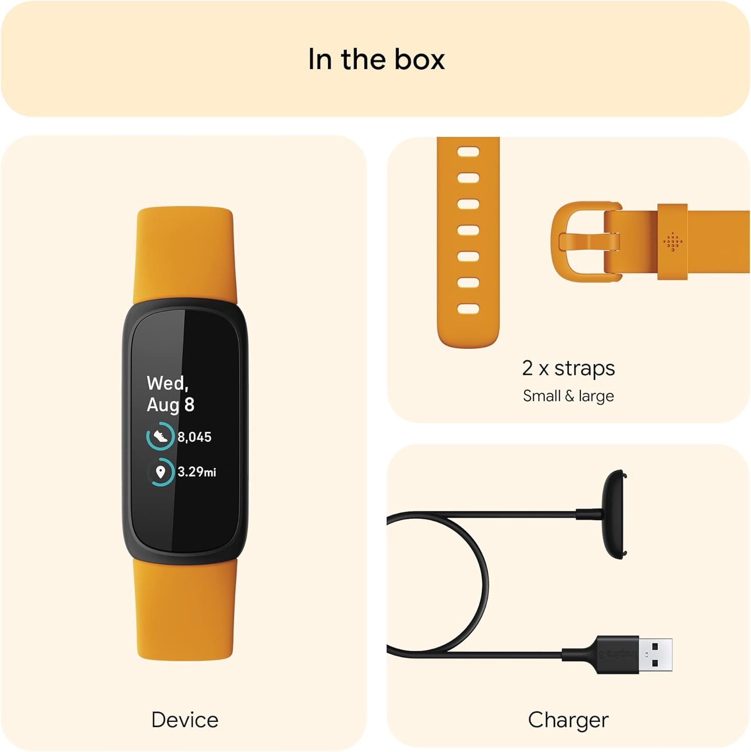 Fitbit Inspire 3 Activity Tracker | Morning Glow | FB424BKYW Fitbit Inspire 3 Activity Tracker | Morning Glow | FB424BKYW