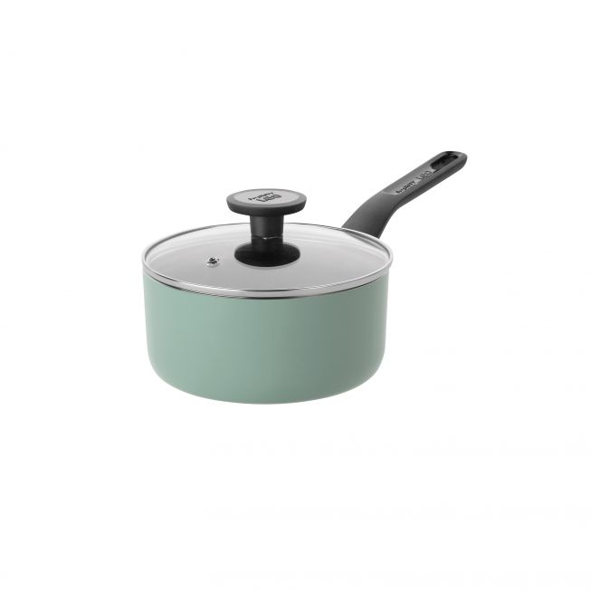 Berghoff Non-Stick Covered Saucepan | 18cm | Sage | 3950371 Berghoff Non-Stick Covered Saucepan | 18cm | Sage | 3950371