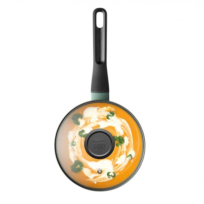 Berghoff Non-Stick Covered Saucepan | 18cm | Sage | 3950371 Berghoff Non-Stick Covered Saucepan | 18cm | Sage | 3950371