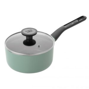 Berghoff Non-Stick Covered Saucepan | 18cm | Sage | 3950371