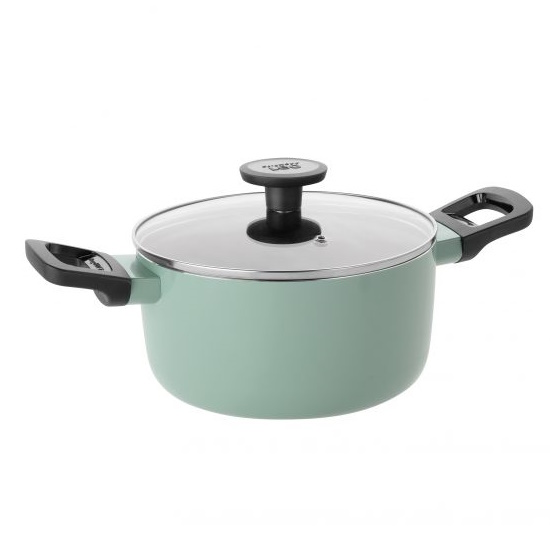 Berghoff Non-Stick Covered Saucepan | 20cm | Sage | 3950330 Berghoff Non-Stick Covered Saucepan | 20cm | Sage | 3950330