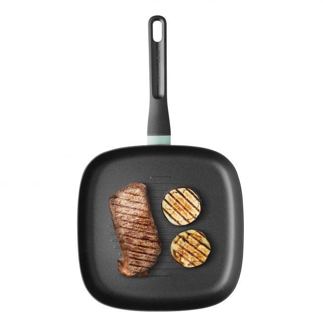 Berghoff Non-Stick Grill Pan | 26cm | Sage | 3950312 Berghoff Non-Stick Grill Pan | 26cm | Sage | 3950312
