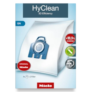 Miele HyClean 3D Efficiency GN Dustbags | 4 Pack Miele HyClean 3D Efficiency GN Dustbags | 4 Pack