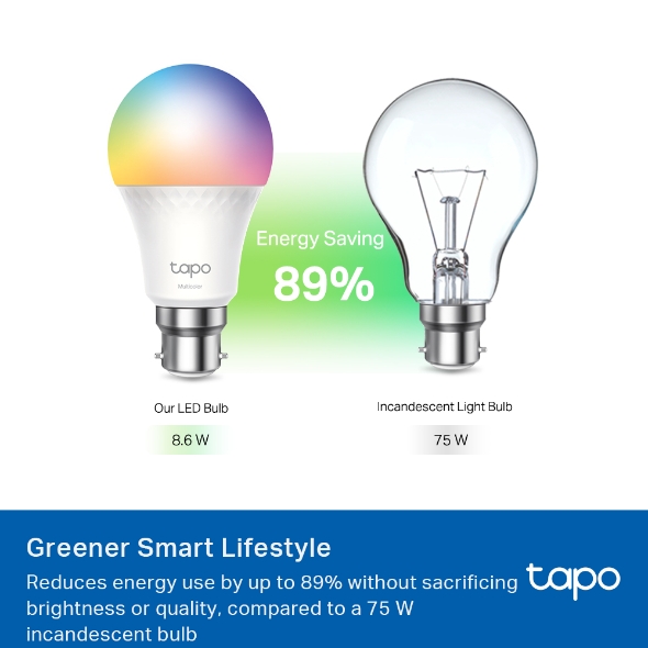Tapo Smart Light Bulb | Multicolour | L535B Tapo Smart Light Bulb | Multicolour | L535B