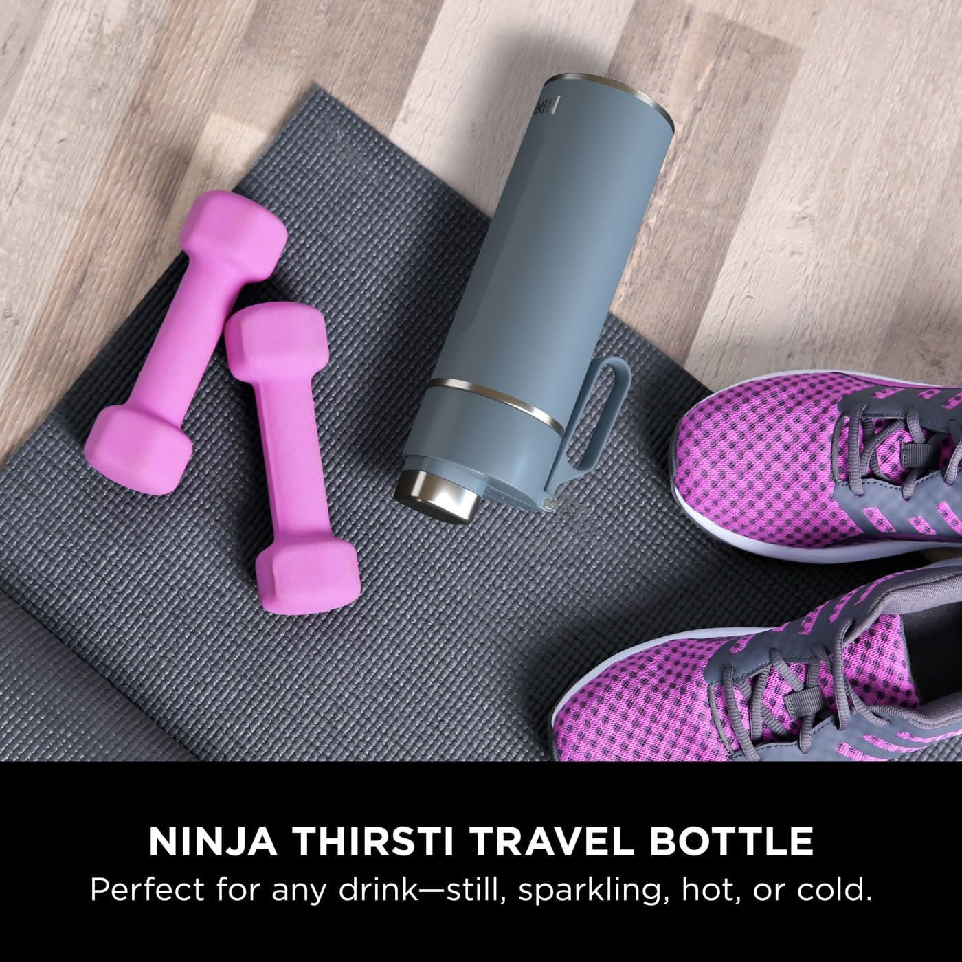 Ninja Thirsti 530ml Travel Bottle | Blue | DW1801EUUKBL Ninja Thirsti 530ml Travel Bottle | Blue | DW1801EUUKBL