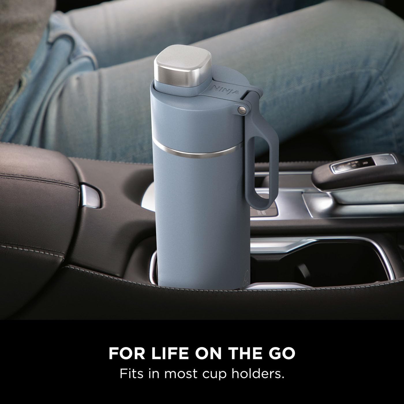 Ninja Thirsti 530ml Travel Bottle | Blue | DW1801EUUKBL Ninja Thirsti 530ml Travel Bottle | Blue | DW1801EUUKBL