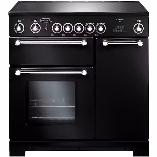 Rangemaster Kitchener 90 Ceramic Range Cooker | KCH90ECBL/C Rangemaster Kitchener 90 Ceramic Range Cooker | KCH90ECBL/C