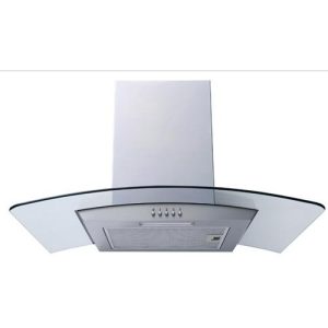 Powerpoint 90cm Curved Glass Hood | Stainless Steel | P21390XBSS