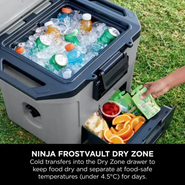 Ninja FrostVault Hard Cooler | 28L | Grey | FB131UKGY Ninja FrostVault Hard Cooler | 28L | Grey | FB131UKGY