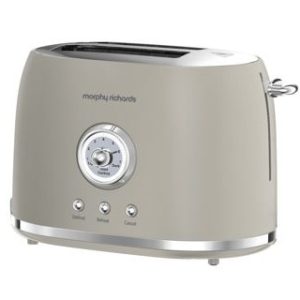 Morphy Richards Colours Boutique Toaster | 2 Slice | Porcini Mushroom | 980600
