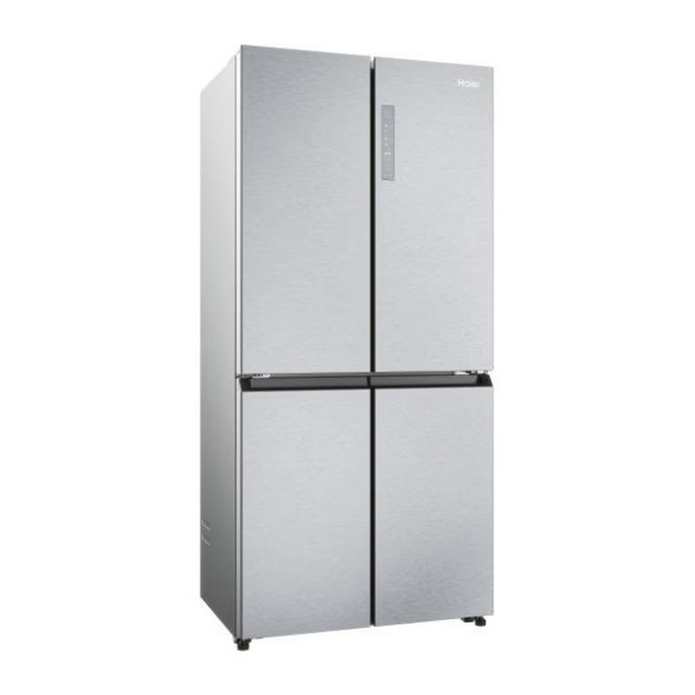 Haier Series 3 Cube 83 American Style Fridge Freezer I Silver I HCR3818ENMG Haier Series 3 Cube 83 American Style Fridge Freezer I Silver I HCR3818ENMG