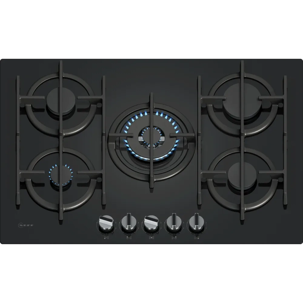 Neff N70 Gas on Glass Hob | 75cm | T27PIQ4SO Neff N70 Gas on Glass Hob | 75cm | T27PIQ4SO