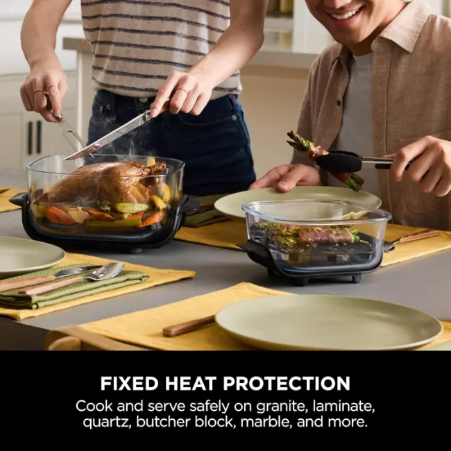 Ninja CRISPi 4-in-1 Portable Glass Air Fryer | Cyber Space | FN101UKGY Ninja CRISPi 4-in-1 Portable Glass Air Fryer | Cyber Space | FN101UKGY
