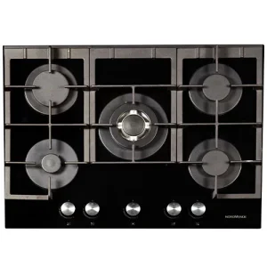 Nordmende 70cm Gas on Glass Hob | HGX703BGL Nordmende 70cm Gas on Glass Hob | HGX703BGL